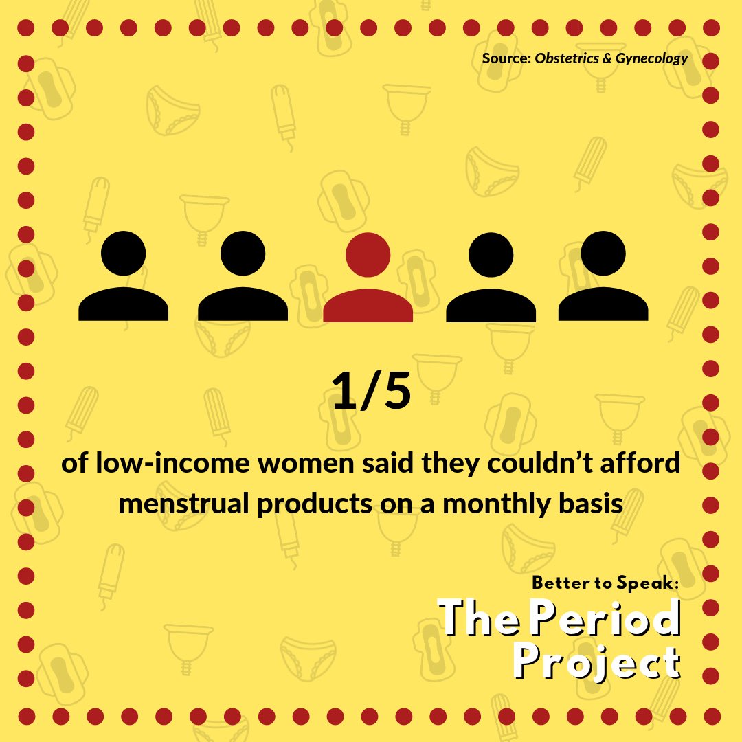 Today is #NationalPeriodDay 🔴 to bring awareness to the issue of period poverty. #TB to The Period Project (Summer 2019) in partnership with Happy Period ATL. Check out these stats about #periodpoverty 👉🏾 [THREAD]