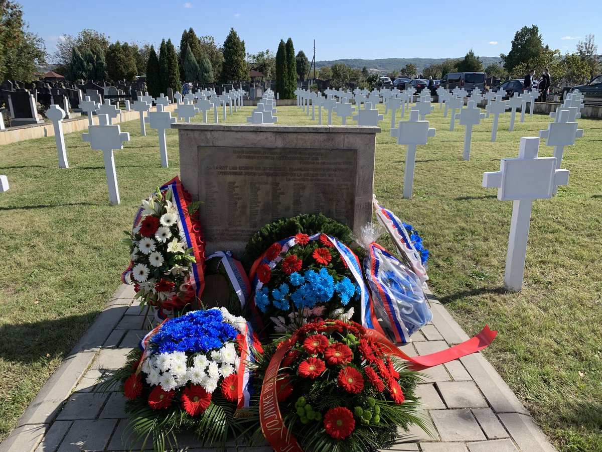 FalconiJL's tweet photo. Honneur d'être à #Zajecar pour célébrer, aux côtés du Maire @boskonicic l’amitié franco-serbe 🇫🇷🇷🇸 Hommage aux soldats français et marocains @MoroccoInSerbia tombés pour la libération de la ville par l’Armée d’Orient le 19 octobre 1918, mais aussi aux combattants serbes du #Timok https://t.co/1rG7urlTfA