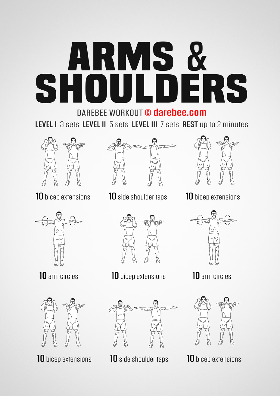 DAREBEE on X: New Workout Alert Arms & Shoulders Workout by #DAREBEE PDF  Download   / X