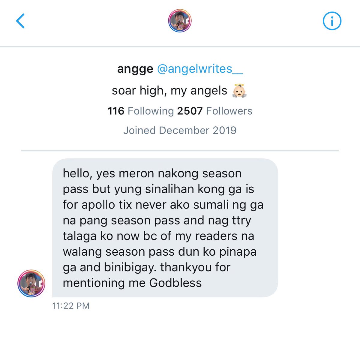 A friend of mine alr got a response from her even before I posted this thread and she deactivated. Just be the judge, di ko kayang sikmurain 'to :)