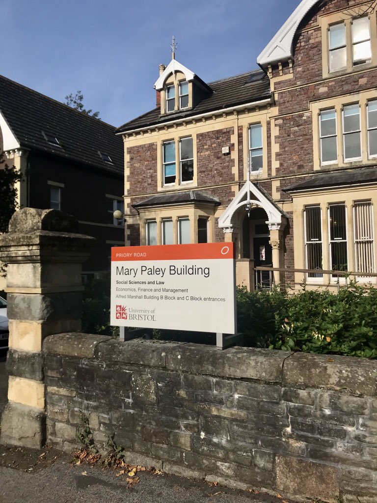 Mary Paley Building on a sunny Monday morning @BristolUniEcon @BristolUni #womenineconomics