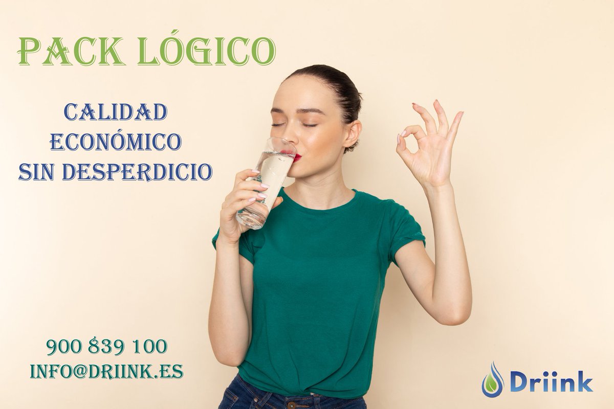mydriink's tweet photo. 💶 Ahorra en comprar agua, no cargues ni almacenes pesados botellones❌, no esperes al reparto 🚛. Bebe agua con el mejor sistema. ♻️PACK LÓGICO, 🕵️‍♂️¿no lo conoces? llámanos ☎️ 900839100 o escribe a info@driink.es y te lo contamos todo.✅
https://t.co/tTmElDARGX https://t.co/UPLdJWvvJ7