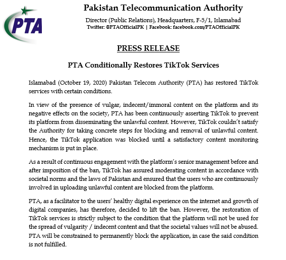 PTA tweet media