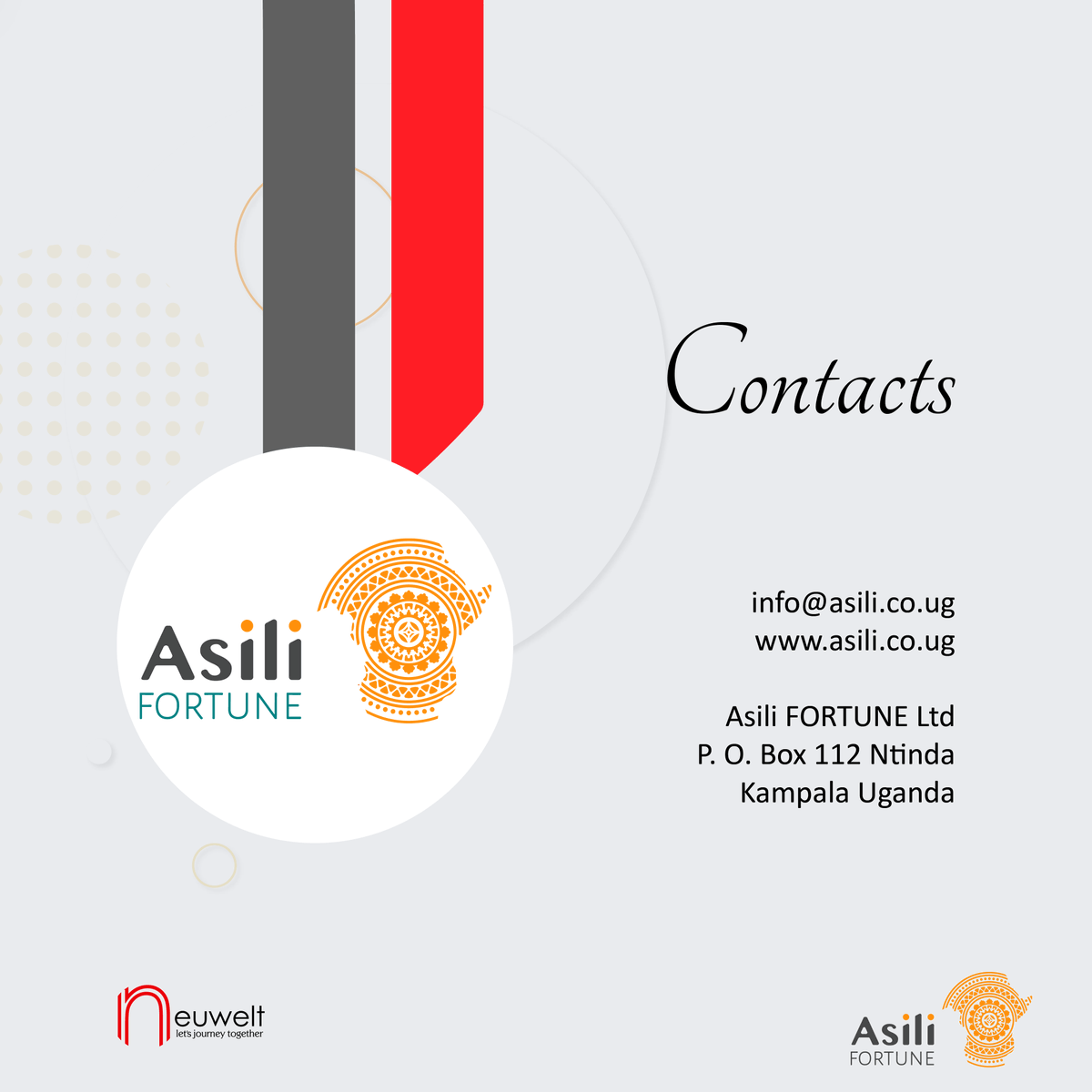 neuwelt_co's tweet photo. As we celebrate our #5thAnniversary, we would like to recognize our clients without whom we would not have made it this far. Today we #ILLUMINATE Asili FORTUNE. 
@okutie https://t.co/Sqj5RzyOXc