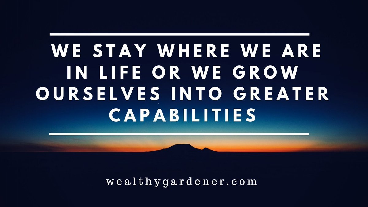 Life Lessons on Prosperity between Father and Son 
#personalfinance #blogging #mindset #stoicism 

“You’ll stay where you are in life, or you’ll grow yourself into greater capabilities.”

––the wealthy gardener