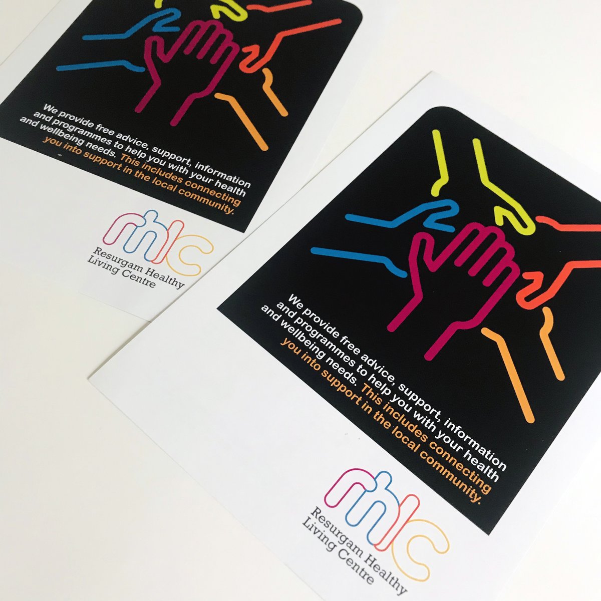 DogtagCreative's tweet photo. A new look for the Resurgam Healthy Living Centre. New logo and information flyer to communicate to the local community the health and wellbeing support they can receive from the RHLC. For more info visit their site at https://t.co/IXwKBkfOGR https://t.co/svKrOEo3YW