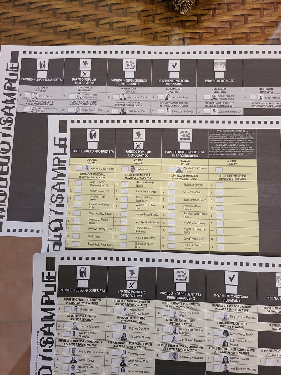 No mires para el lado. Una sola X debajo de la Pava en las 3 papeletas nos das el equipo completo. Camara, Senado, Gobernación, Comisionado Residente, Alcalde con todos sus Legisladores Municipales para cumplir la Segunda Transformación. #Compartelo