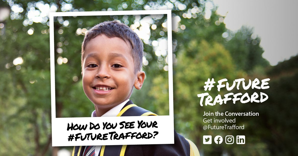 What are your biggest concerns for #children and young #people now and in the future? 

How do YOU see your #FutureTrafford? 

💡Share your thoughts and ideas by using our hashtag #FutureTrafford.  

Learn more at futuretrafford.com

#children #youngpeople #community