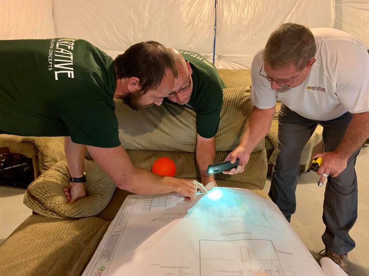 CBCbuilt's tweet image. Starting an exciting new job this week... though it might be time to make the font bigger on the blueprints... 🧐 
#saywhat  #36font #sendhelp
#PreConMeeting #skilledcraftsmen #qualitywork #honestcontractors #buildsomethingcreative