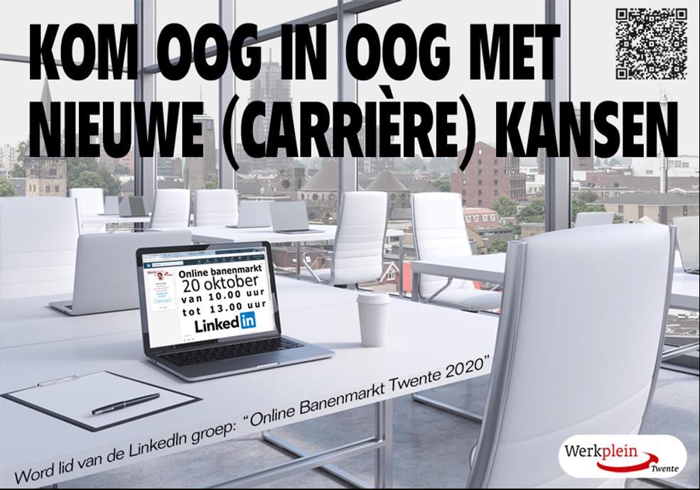 Morgen van 10 uur tot 13 uur is er een nieuwe editie van de Online Banenmarkt Twente 2020. In deze groep op LinkedIn willen we werkgevers en werkzoekenden digitaal bij elkaar brengen. Ga naar de LinkedIn-groep en doe mee: linkedin.com/groups/8463604/