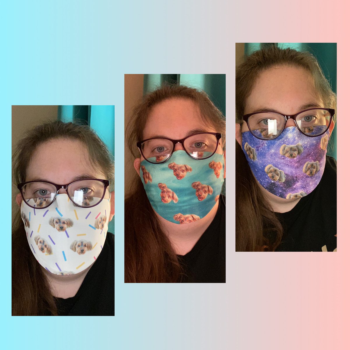 GHeavenlyLegs's tweet photo. @meghanrienks I have masks that have my dog’s face on them from @petpartyco https://t.co/nqpVhjdwk1