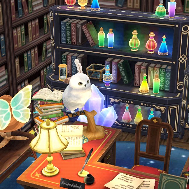 白いフクロウ見るとヘドウィグって思ってしまうハリポタ脳 ポケ森 ツイレポ