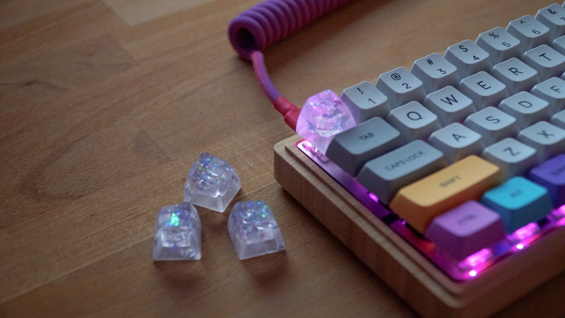 6 Jellykey artisan keycapキーキャップ 自作キーボード