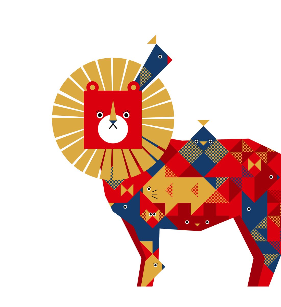 ライオン イラスト イラストレーター デザイン ライオン シロキ マク イラストレーターのイラスト