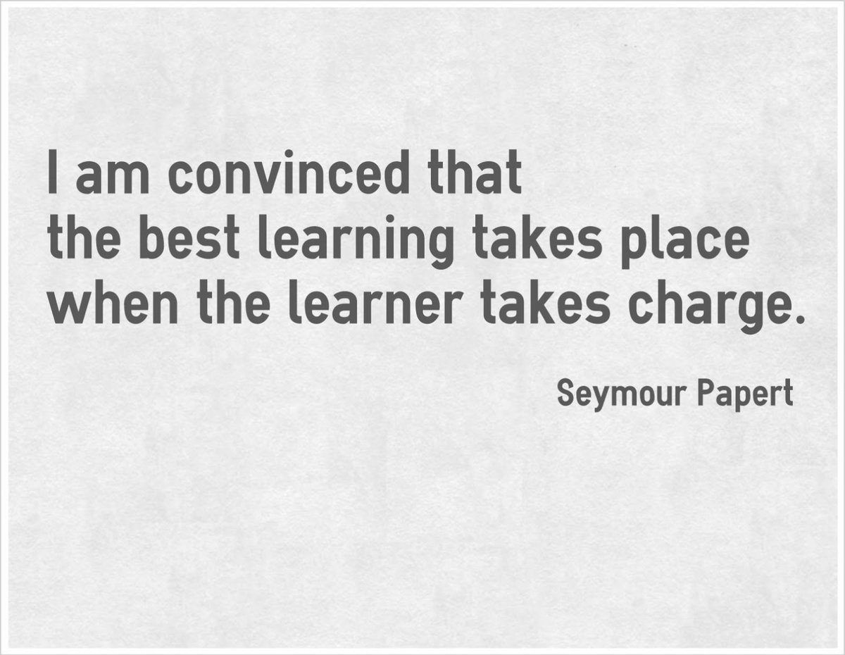 mraspinall's tweet photo. I am convinced that the best learning takes place when the learner takes charge. #CodeBreaker https://t.co/0Yh2VqWfiw