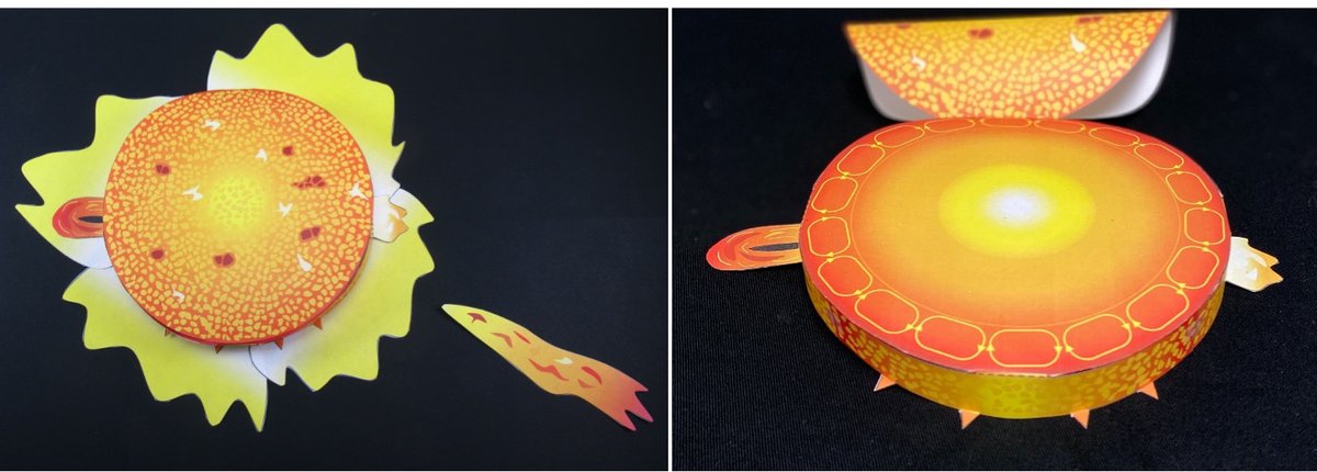 OrigamiCells's tweet image. Last week was #NasaSolarWeek so we’ve made a paper model of the Sun! You can even lift the flap to see the different layers within it. 
#solarsystem 
bit.ly/2T4LIQv