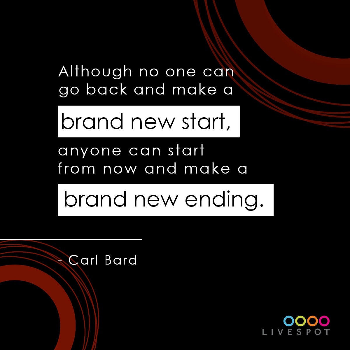 It's never too late, not for you or for us or for the Nation.

#Livespot360