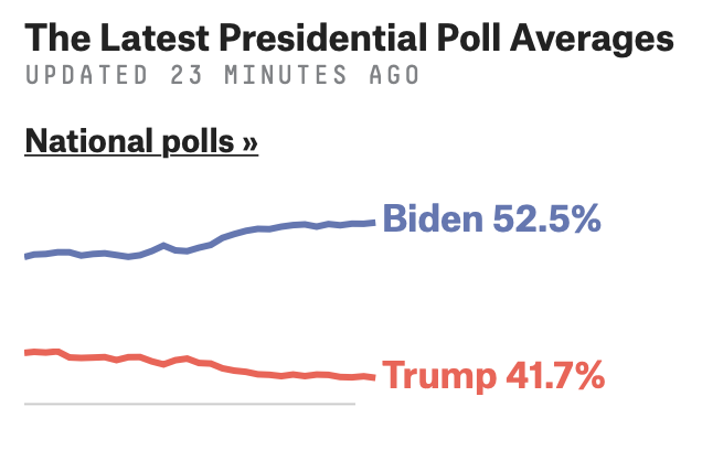 That view has proved largely correct. And with polls now having shifted significantly in Biden’s favor, the group’s panic level has fallen a bit. Yet with November 8, 2016 still fresh in everyone’s memory, considerable apprehension remains.