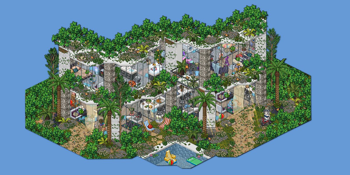 🏡 Modern House - Build by Julien
Hi @NeysriAlpha  
#HabboBuild #Habbo #Decorations #BuildHabbo