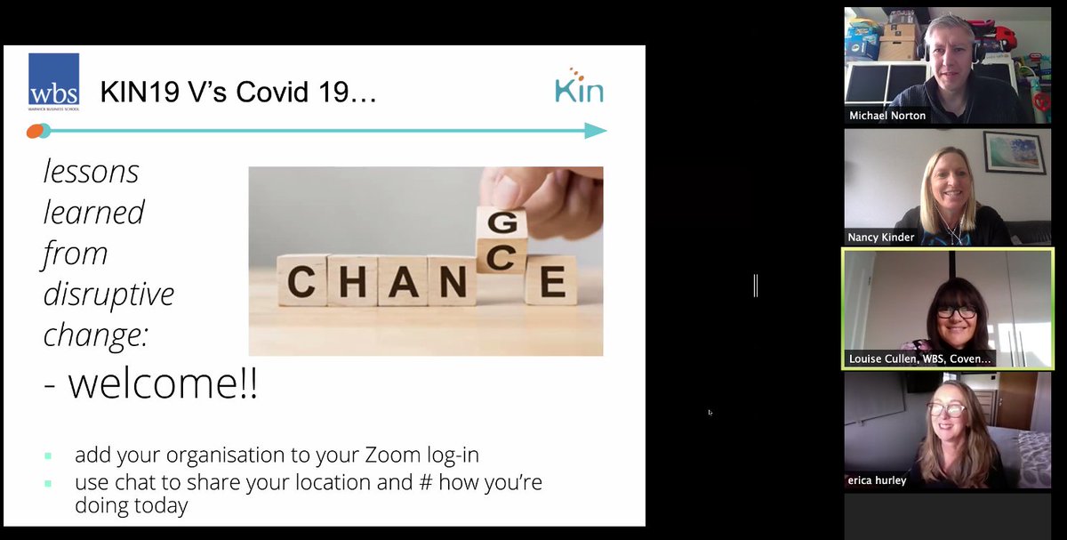 Thanks to everyone for joining today, our last KIN Webinar &amp; Erica Hurley for leading it. We do hope the peer to peer connections will continue well after the formal connections stop. There was lots of appetite for annual event. Thanks all for your commitment to stay in touch.
