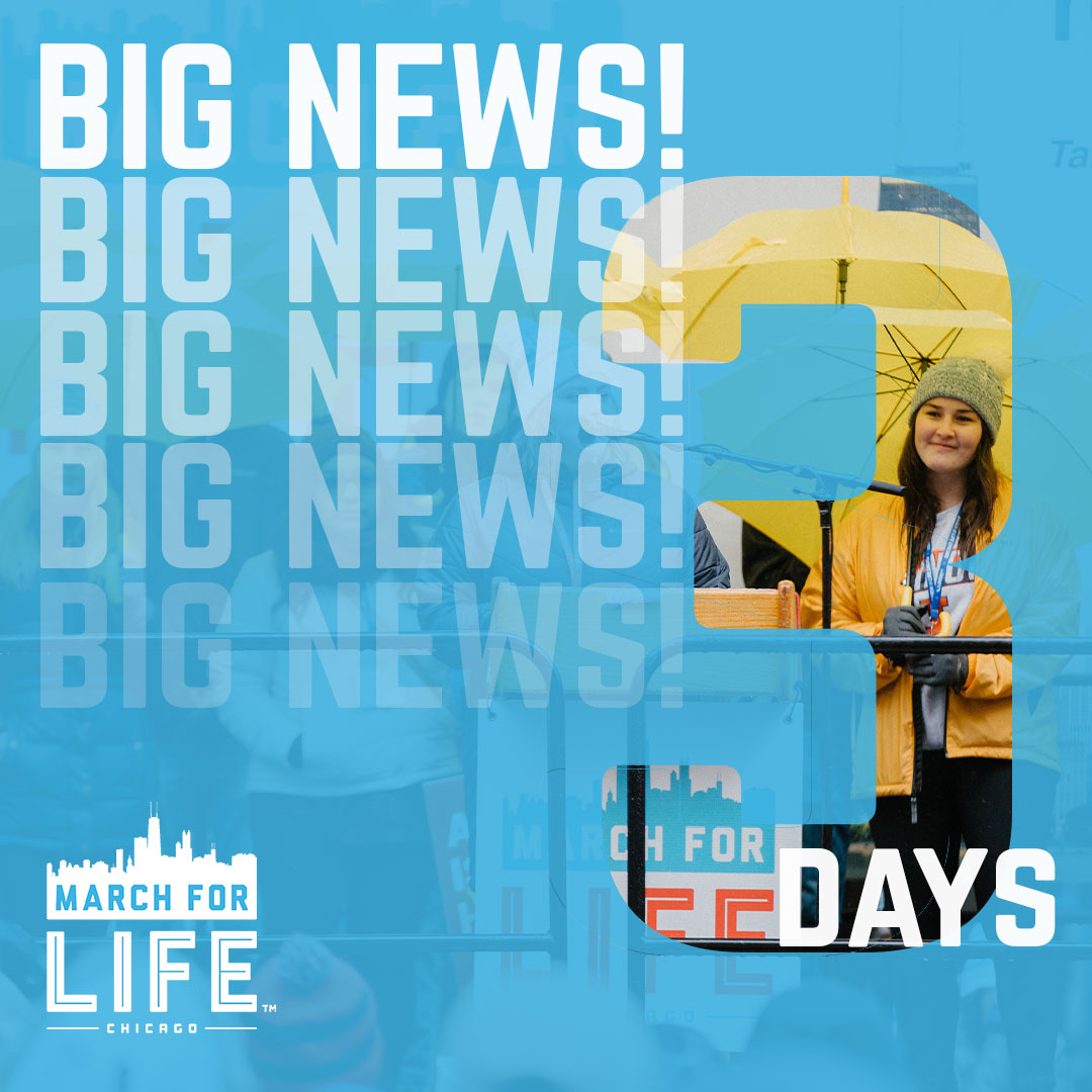 Thursday's the day! RSVP to get in on the news! marchforlifechicago.org/rsvp #MarchForLifeChicago #LovinLife #ProLife