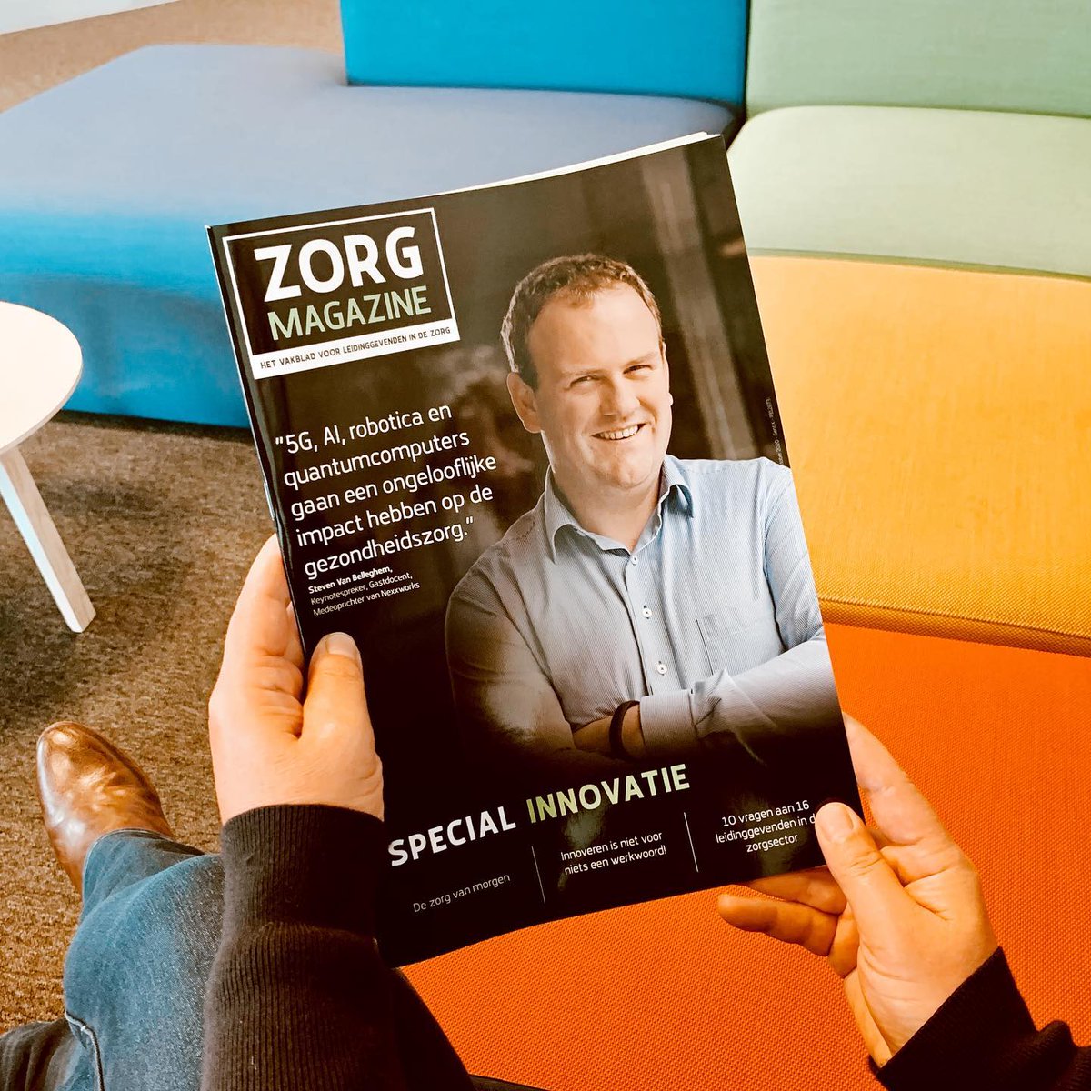 zorgmagazine's tweet photo. Inspiratie voor innovatie? π‘
Lees nu de Innovatie Special van ZORG Magazine in samenwerking met o.a. @kaskoen, @StevenVBe, en nog zoveel meer!
#zorgmagazine https://t.co/eucqw5PfsH