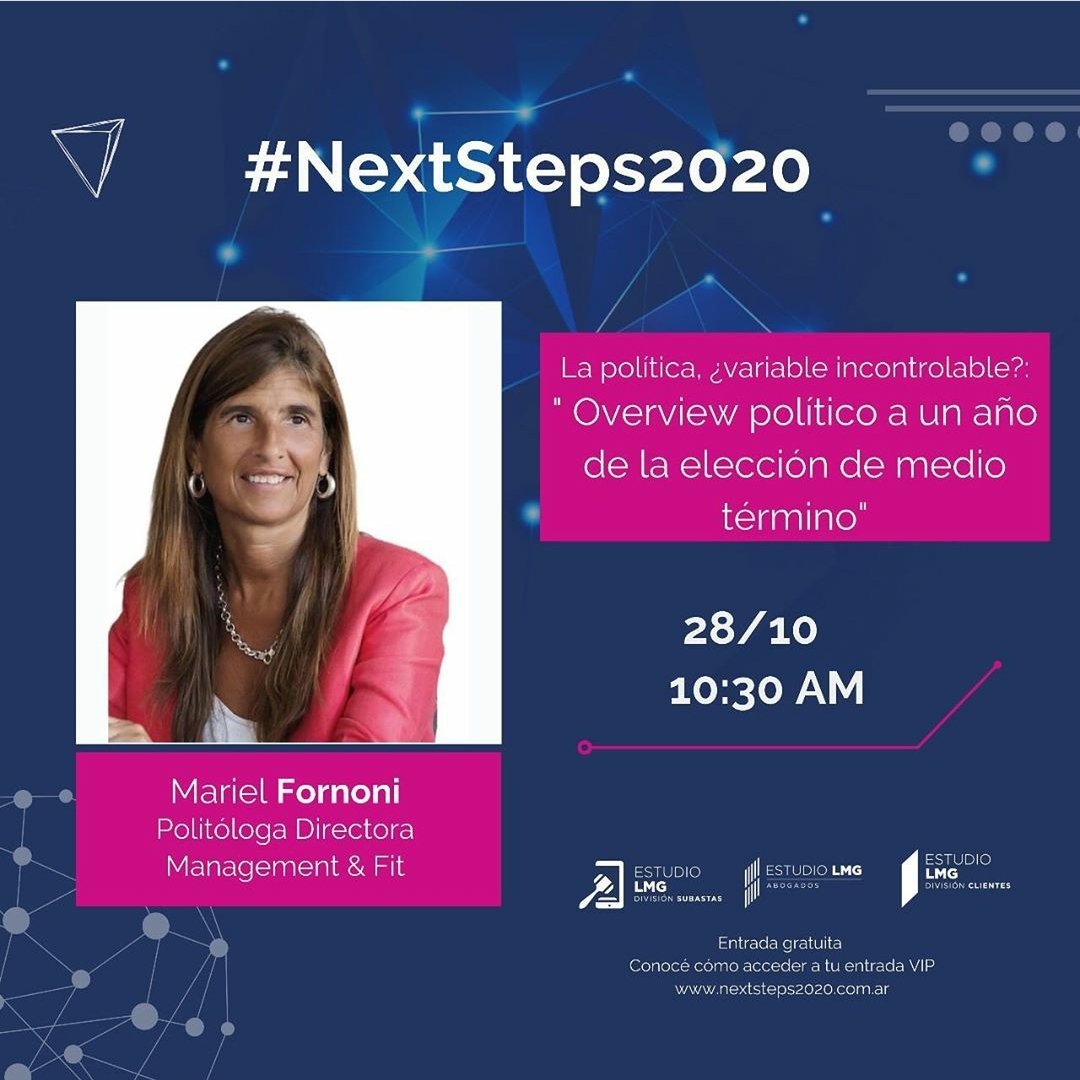MyFconsultora's tweet photo. Nuestra socia directora, @marielfornoni participará como disertante en #NextSteps2020 el miércoles 28/10. La inscripción es libre y gratuita, conocé más en https://t.co/5oP4R4OTX6
@EstudioLmg https://t.co/y0s6vdpB0r