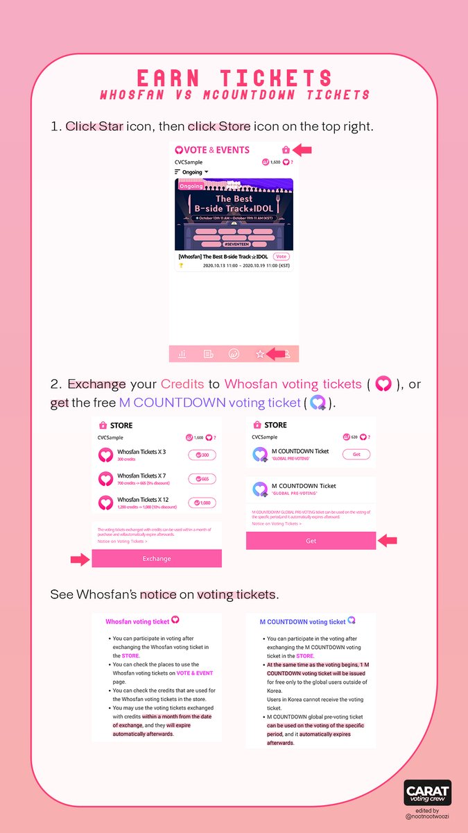 [WHOSFAN 2]How to earn voting ticketsHow to vote @pledis_17  #SEVENTEEN  