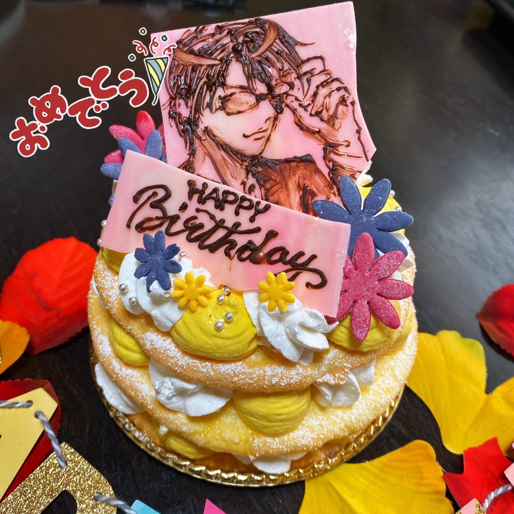 Rui ガンダムage履修中 急遽やりました ウィッグは買ってたので 柳生さんおめでとう ケーキ1時間半クオリティごめん 柳生比呂士生誕祭 柳生比呂士誕生祭