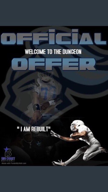 khussion12's tweet photo. Thankful to receive my first official offer from GeorgiaKnights @CoachChMac @GeorgiaKnights1 @vrcatsfb @RecruitGeorgia @NwGaFootball @CoachMasonQH15 https://t.co/kXYvyzbapR