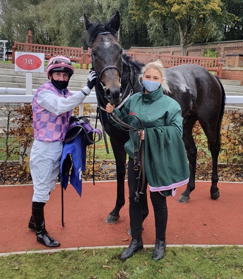 Fantastic to get our 100 domestic winner up as Pythagoras wins the Silver Tankard Listed race at Pontefract, showing a great attitude. Well done to owner breeder Sir Robert Ogden. Thank you to all at #teammusleybank
