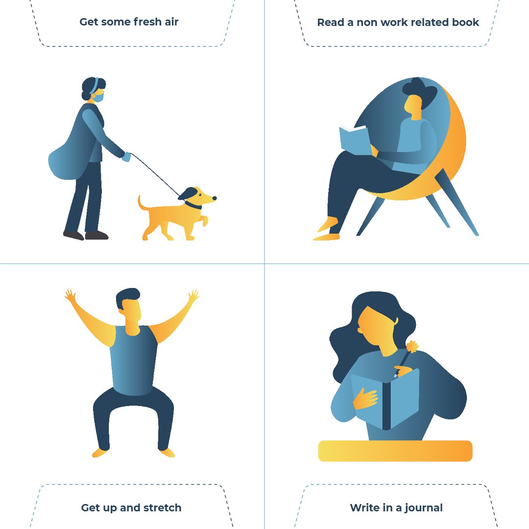 Due to the current situation, it's more important than ever to step away from your desk during lunch. 🚶‍♂️ Taking breaks will leave you much more energised and motivated to work when you get back. 

#wfh #covid19 #mentalhealth