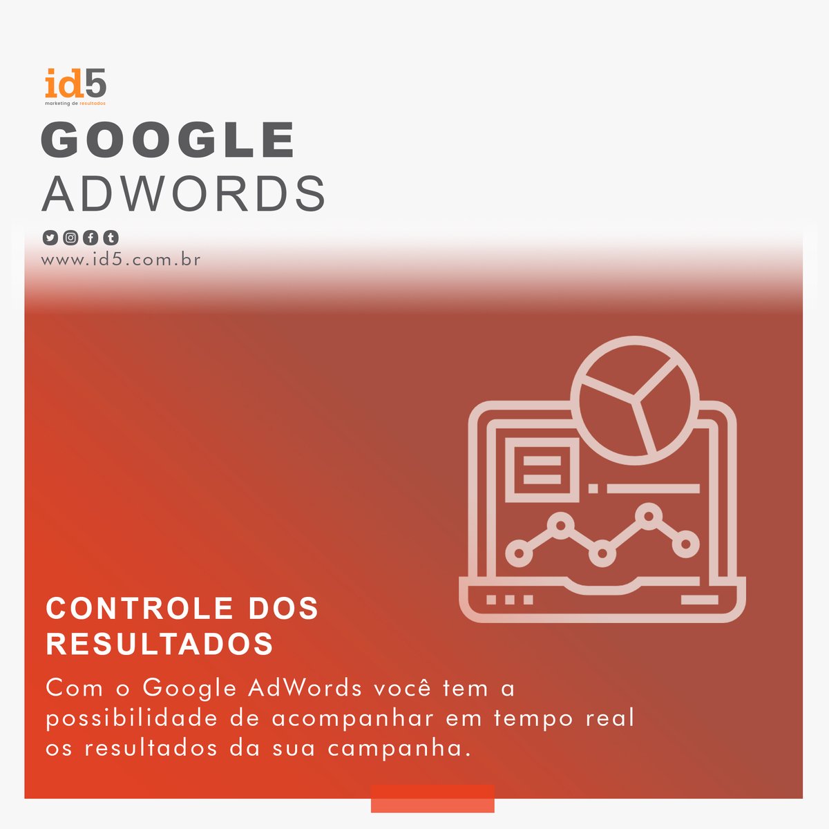 id5web's tweet image. As vantagens de anunciar no Google são grandes e trouxemos cinco para você no post de hoje. 
Se sua empresa ainda não faz esse tipo de anúncio, pode estar perdendo a oportunidade de ser conhecido pelo o público ideal, e de #vendas. Conte com a id5.