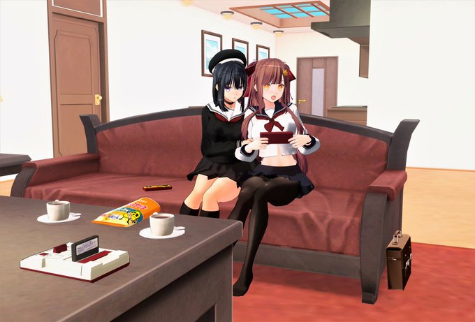 おっぱじめる前。仲良しか。 