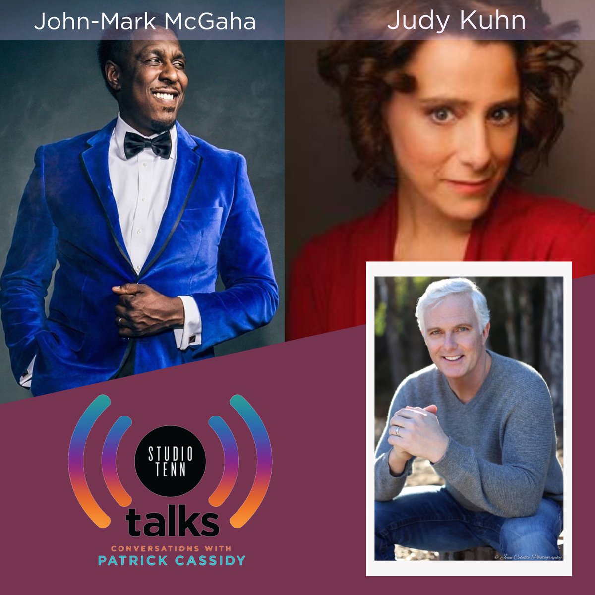 StudioTenn's tweet photo. Tune in TONIGHT to Studio Tenn Talks as we interview singer, actor, and multi-instrumentalist John-Mark McGaha, as well as 4-time Tony nominee @JudyKuhn1 !
Join us at 7 PM on https://t.co/sG7Fg382dr or our Facebook page!
#StudioTenn #JudyKuhn https://t.co/PYBZxXehvk