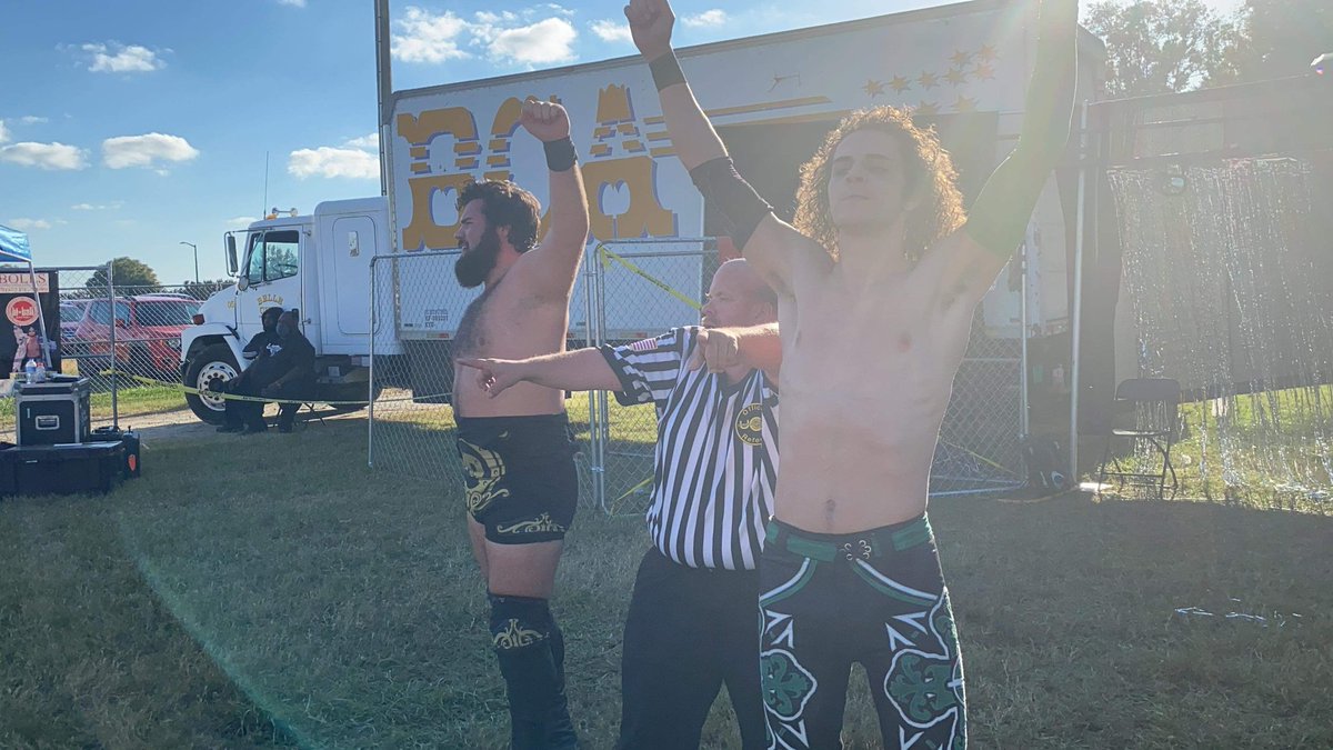 ucwtv's tweet image. The NEWWWWWW @ucwtv Universal Tag Team Champions - "The New Age Villains" @NCFuture &amp;amp; @RealRyanRiley 
UCWTV.com @FiteTV @amsupdates @GeorgiaFairATL