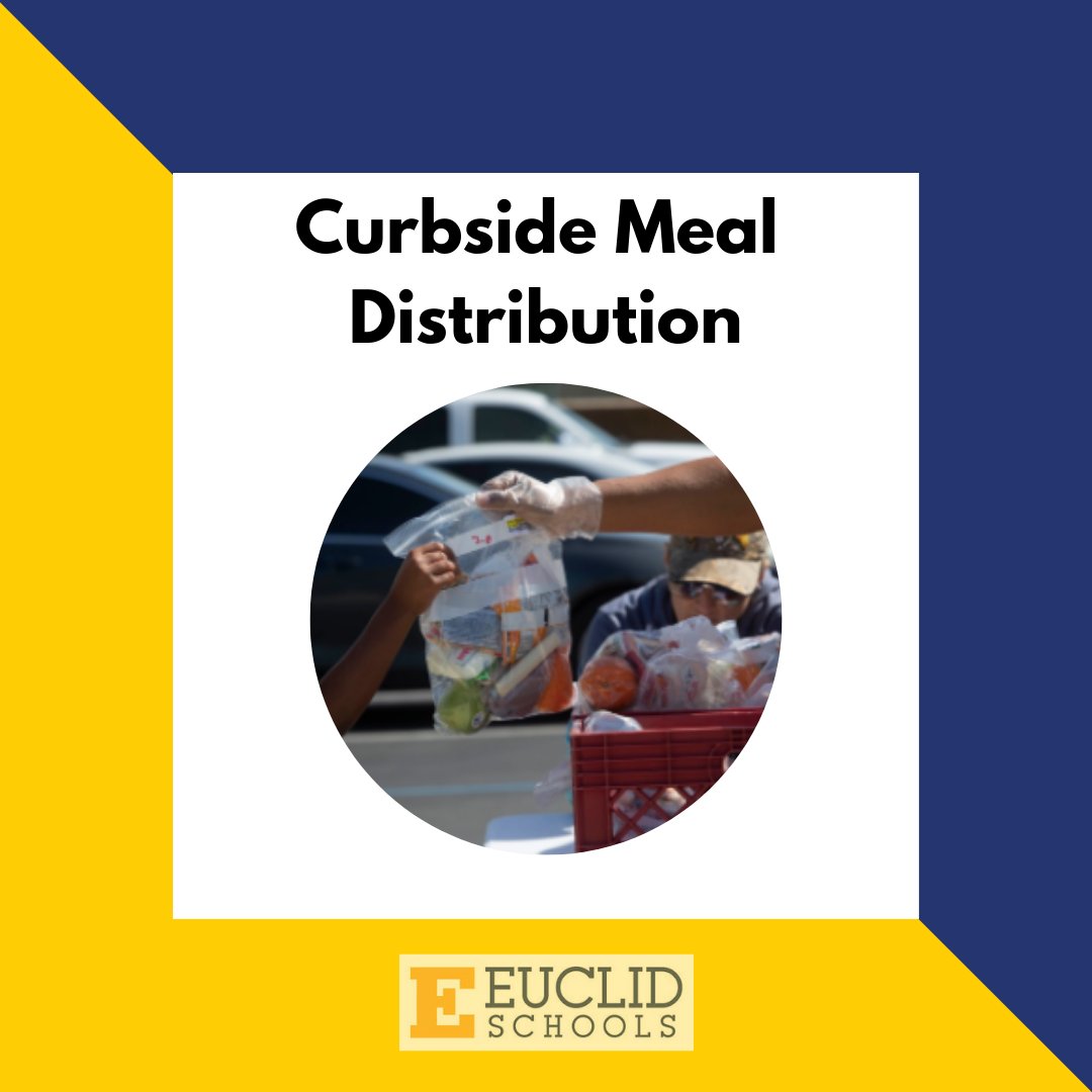 ECSD is offering FREE Curbside Meal Distribution to our families in Euclid! Any child ages 1-18, including students not enrolled in ECSD, can receive free meals on Mondays, Wednesdays, &amp; Fridays from 10am-2pm. Click the link for pick up info! 🍇🥪🍎
ow.ly/3Lsk50BrQ5h