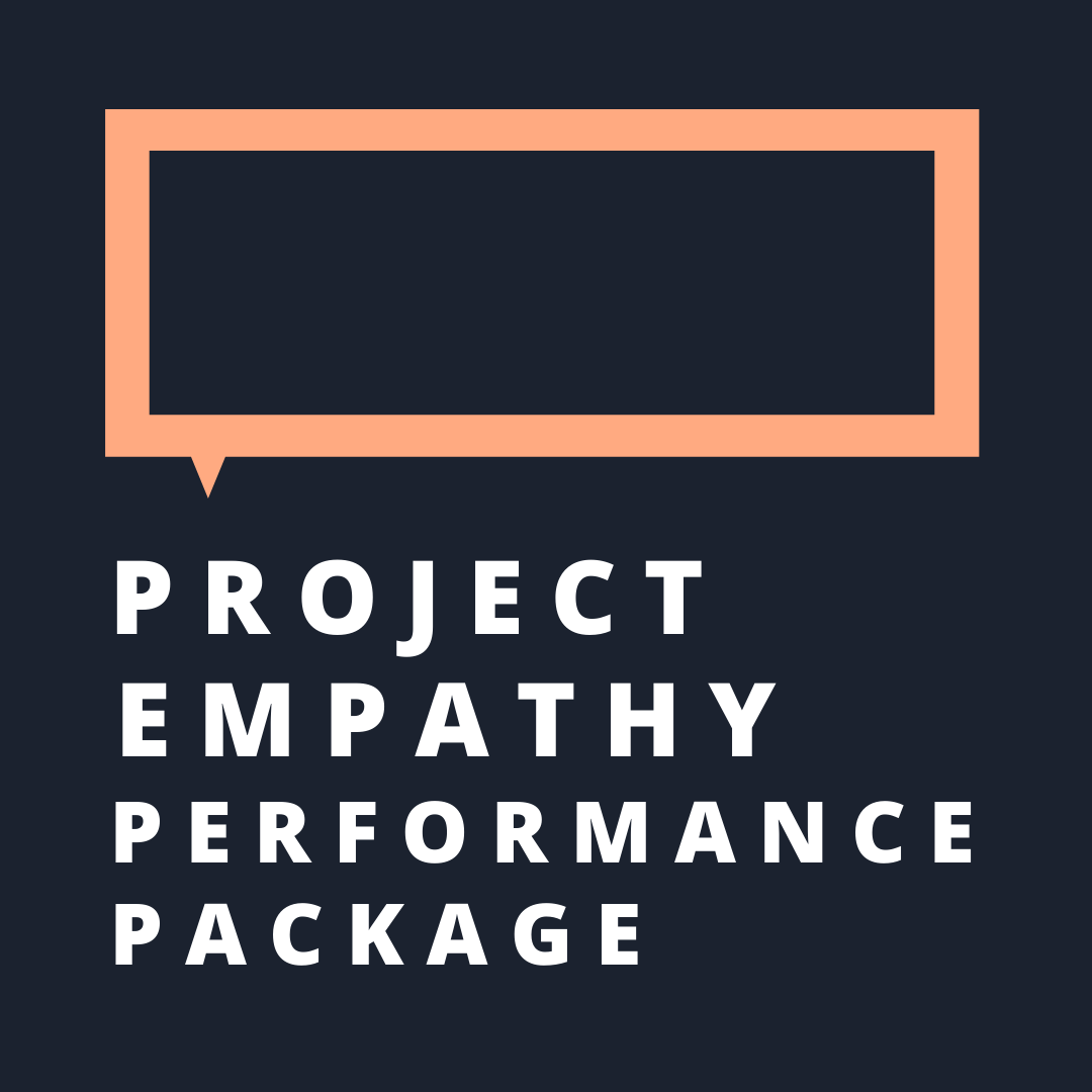 ProjEmp's tweet photo. Welcome to Project Empathy! Armed with our Performance Package, you can bring the power of human connection to your community, theater, or university. 
#projectempathy #officialprojectempathy #empathymatters https://t.co/kxnZ485EwS