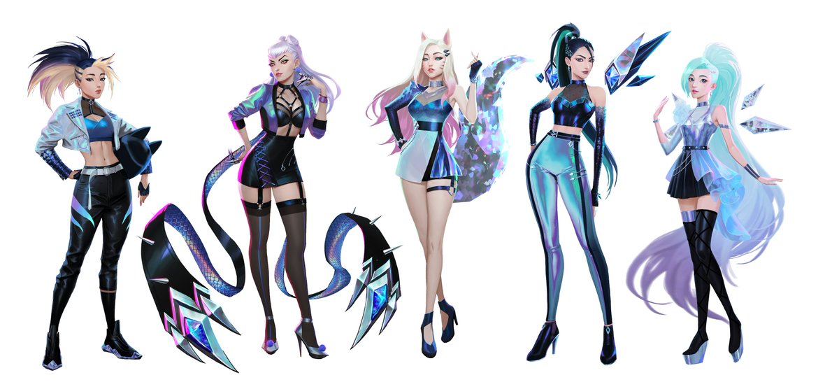 KDA ALL OUT CONCEPT ART///from KDA fanclub site.