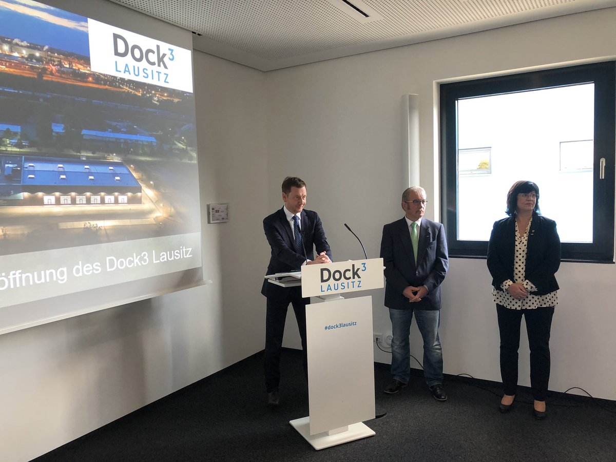 Offizieller Start des Gründerzentrum Dock3 an der Landesgrenze von Sachsen und Brandenburg- fantastisches Angebot nicht nur für Gründer sondern für die Industrie in Schwarze Pumpe #dock3lausitz