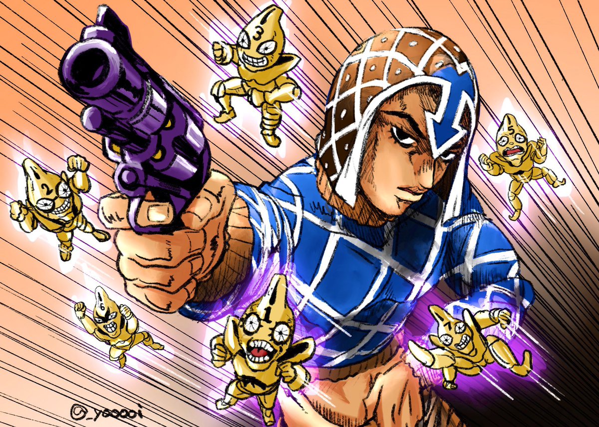 ジョジョ これは昔描いたジョジョ5部護チ ょ ぃのイラスト