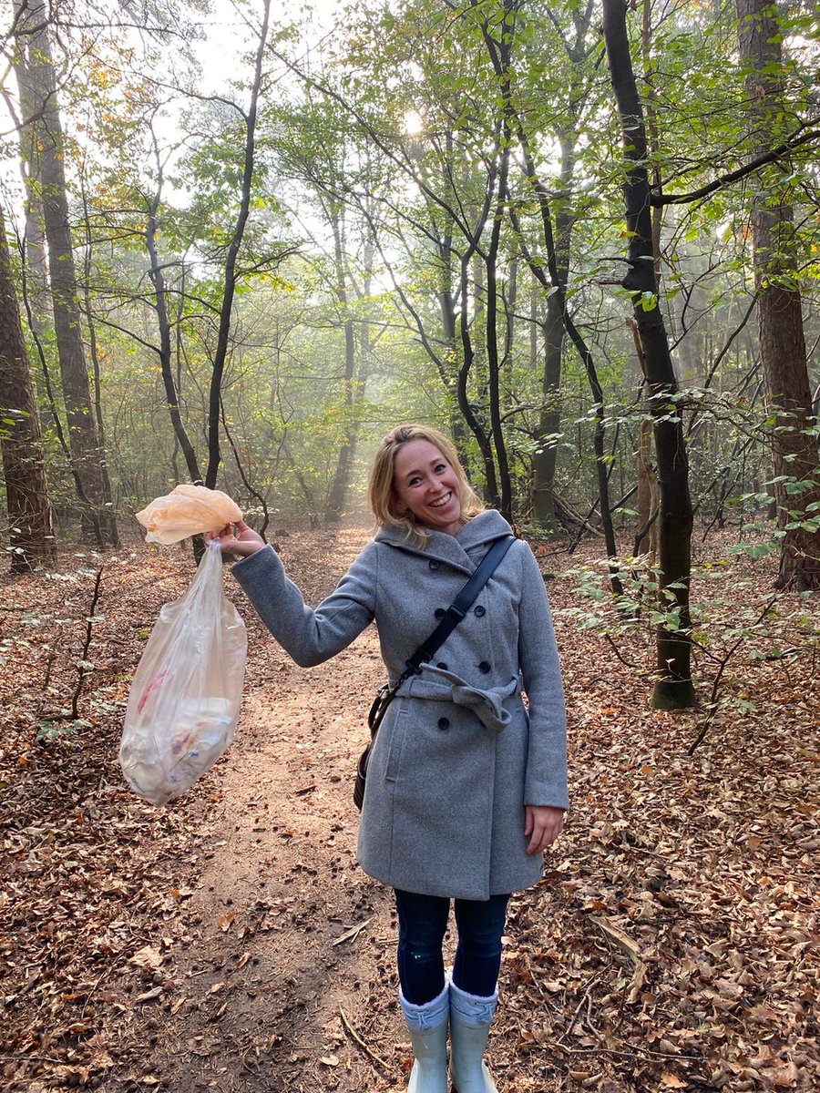 Bos weer een stukje schoner gemaakt! Zou nog blijer kijken als iedereen zelf zijn #afval opruimt! @SupporterSchoon