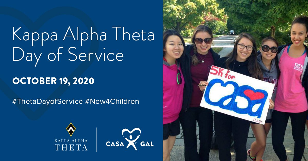 CASANYState's tweet image. Today is International Day of Service for Kappa Alpha Theta – one of our national partners! CASA of New York State thanks @BettieLocke and the women of Theta for their unwavering support. #ThetaDayofService #ThankYouTheta