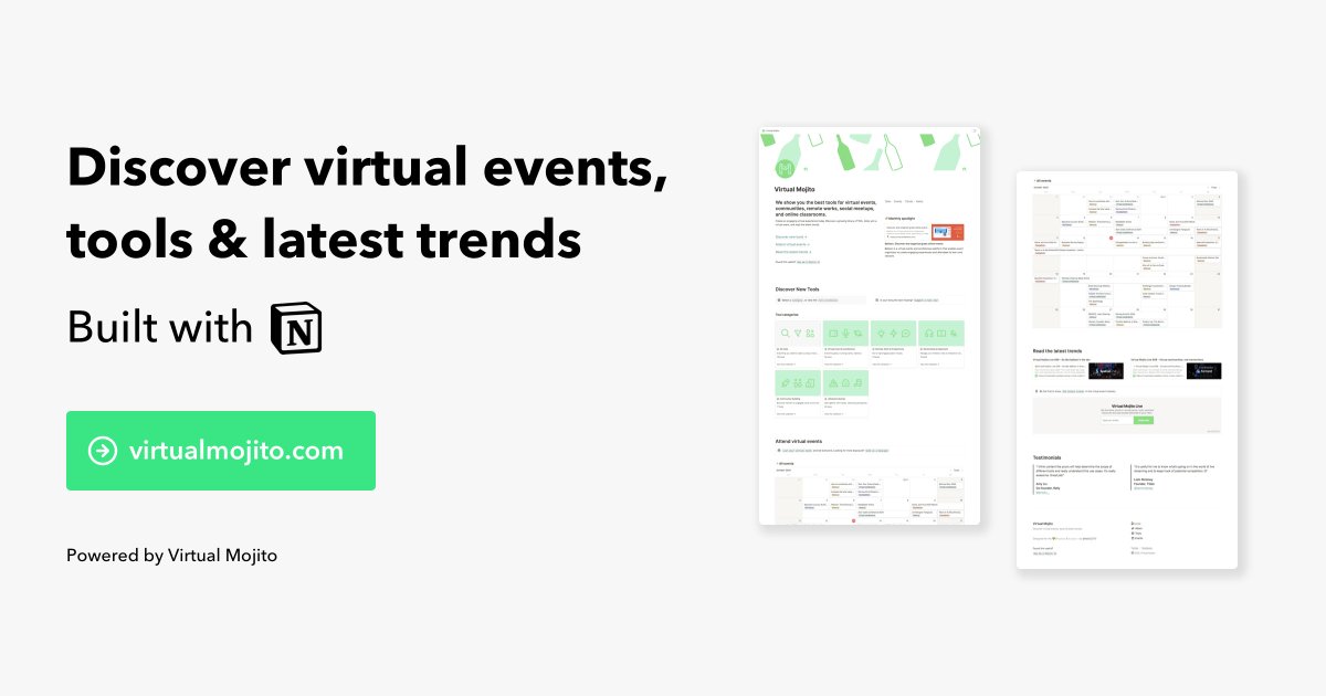 How I attracted 20,000+ visitors on a  @NotionHQ page in 5 months I thought  http://VirtualMojito.com  is just another silly idea. Now, this has become a project I like to work on every minute.You know this is a long tread Let's celebrate  #nocode success together 