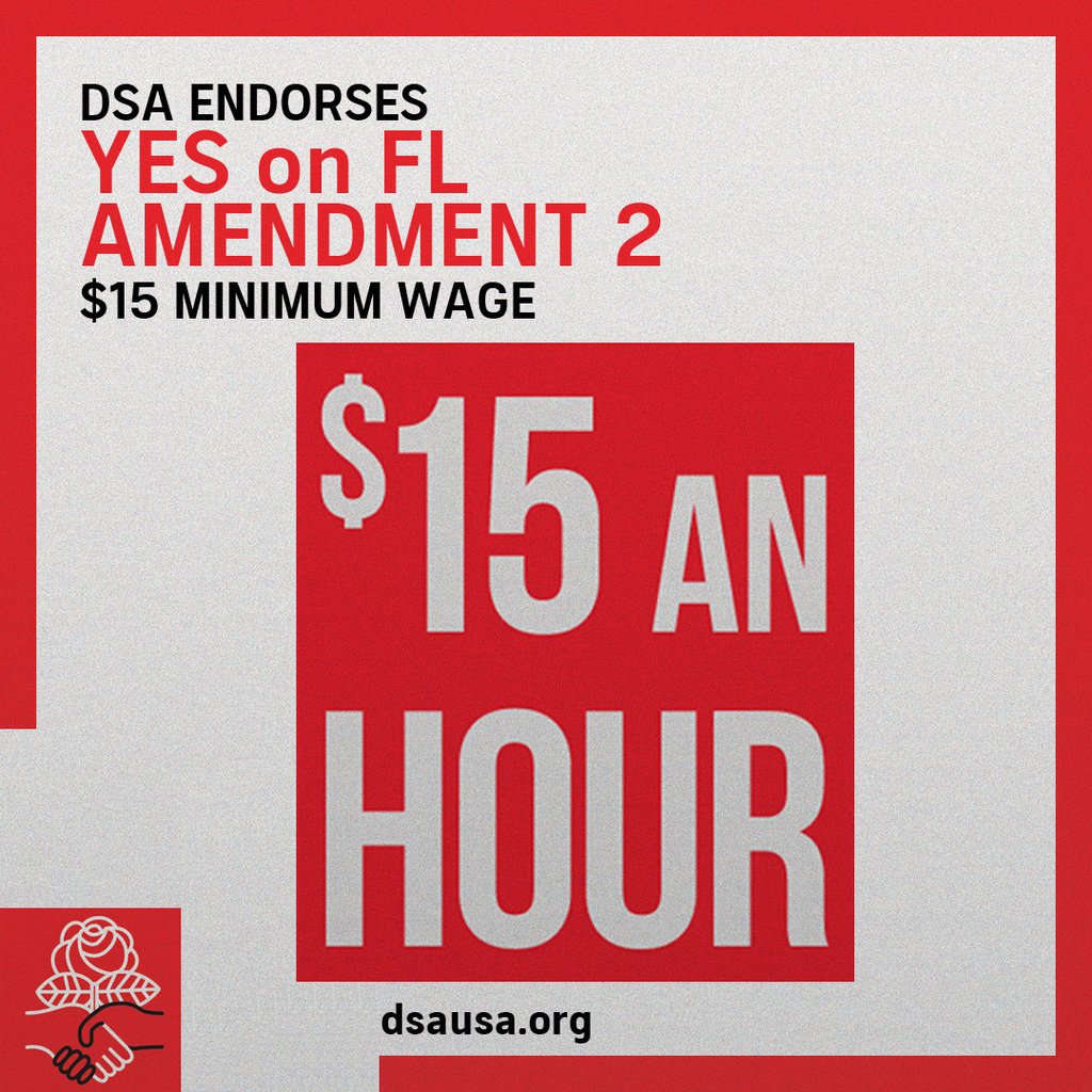 Orlando_DSA's tweet photo. Central Florida, early voting has begun in Orange, Seminole, Osceola, and Lake County. It's time to head to the polls and vote YES on Amendment 2!
#FLFor15 #EarlyVoting https://t.co/BTeK4K0o1x