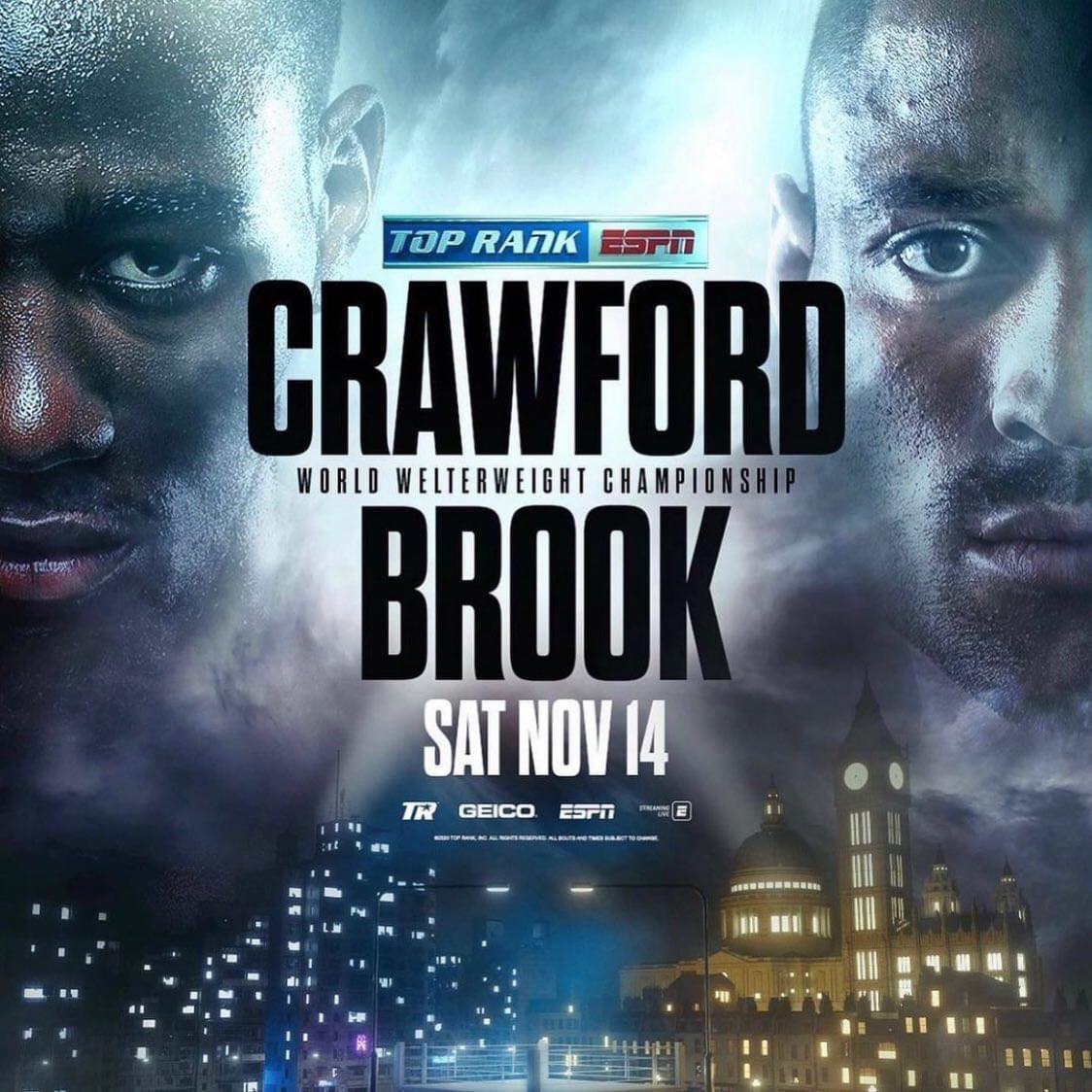😮 FIGHT ANNOUNCEMENT!
🥊 Crawford v Brook
🗓 November 14
🗺 Vegas
.
.
#crawfordbrook #announcement #ritsonvasquez #lomalopez #boxing #matchroomboxing #welterweight #worldchampion #boks https://t.co/8nYsZPoPHD