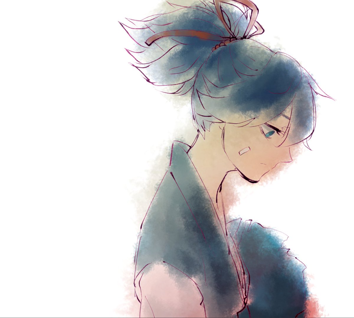 息をするようにその身を削いで 痛みを刻んで寂しい闇にうずくまる君が好きだよ ねやのイラスト