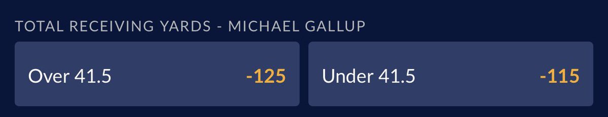 GeorgeRusic's tweet photo. π¨π¨π¨ Official Show Pick π¨π¨π¨
MICHAEL GALLUP - TOTAL RECEIVING YARDS - 41.5 - OVER
More later! #FadeRusic
@InsideLines @SIASport @HouseMoney44 @DavidBastl @VPolati590 #DallasCowboys #RedSea https://t.co/UR1ONr1Kzb