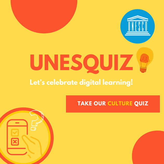 WAAE_ArtsEd's tweet photo. Let’s celebrate digital learning! 📱 Do you think you know about culture? 🤔
Take the quiz. 💡 #MLW2020 #ShareCulture https://t.co/0YrjwS25E6 https://t.co/Qf6ImXvg1t