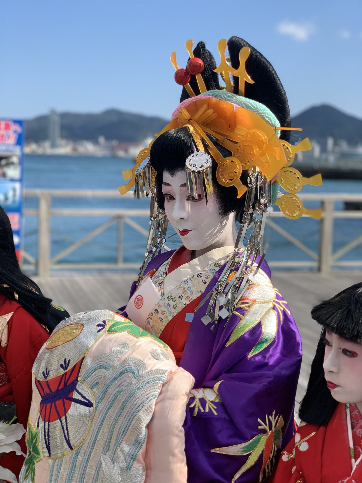 花魁　日本髪　伊達兵庫　ミニチュア　姫かつら 花魁 日本髪 伊達兵庫 ミニチュア 姫かつら （ネコミミ形 花魁